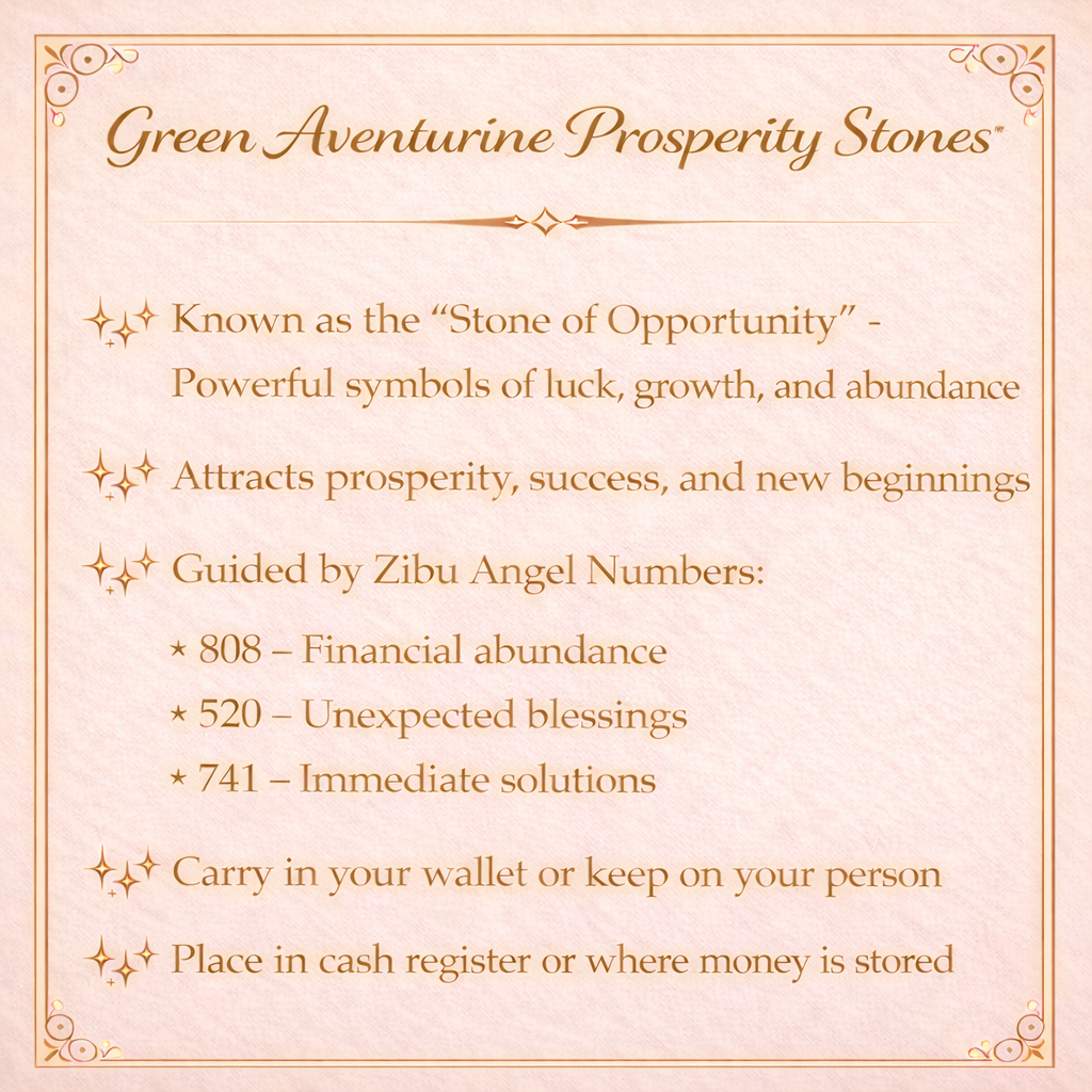 Zibu Prosperity Green Aventurine Stone (Crystal)