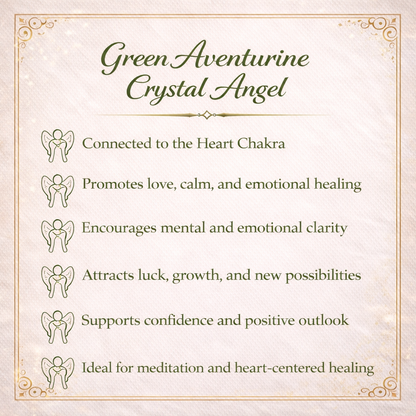 Green Aventurine Crystal Angel