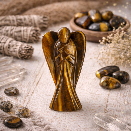 Tiger Eye Crystal Angel