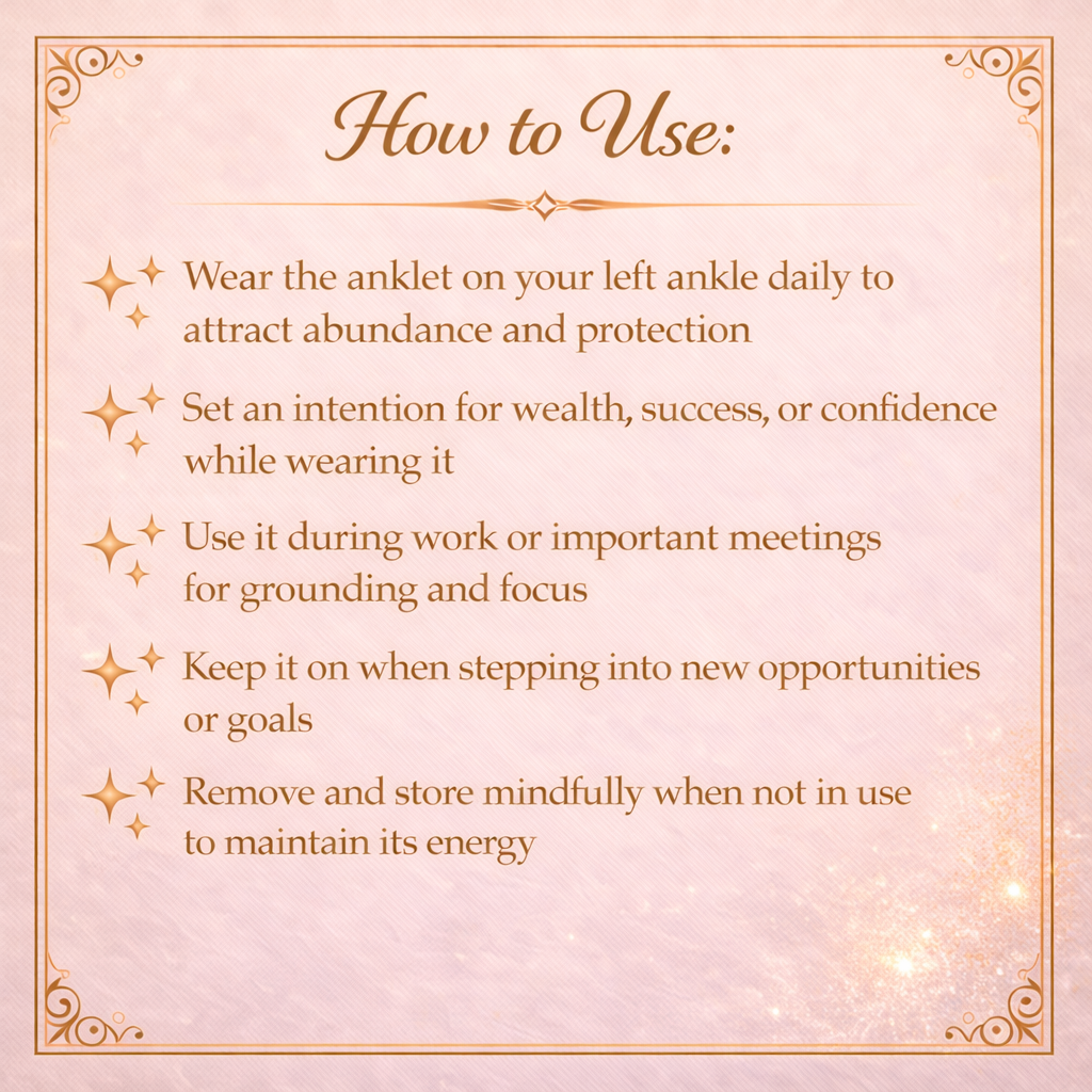 Pyrite Crystal Anklet