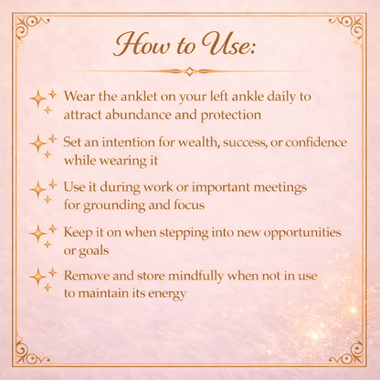 Pyrite Crystal Anklet