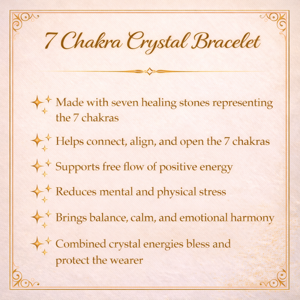 7 Chakra Crystal Bracelet