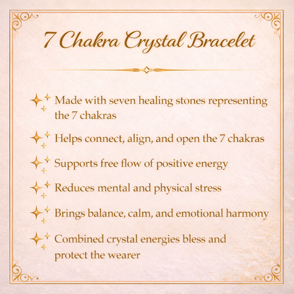 7 Chakra Crystal Bracelet