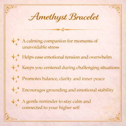 Amethyst Crystal Bracelet