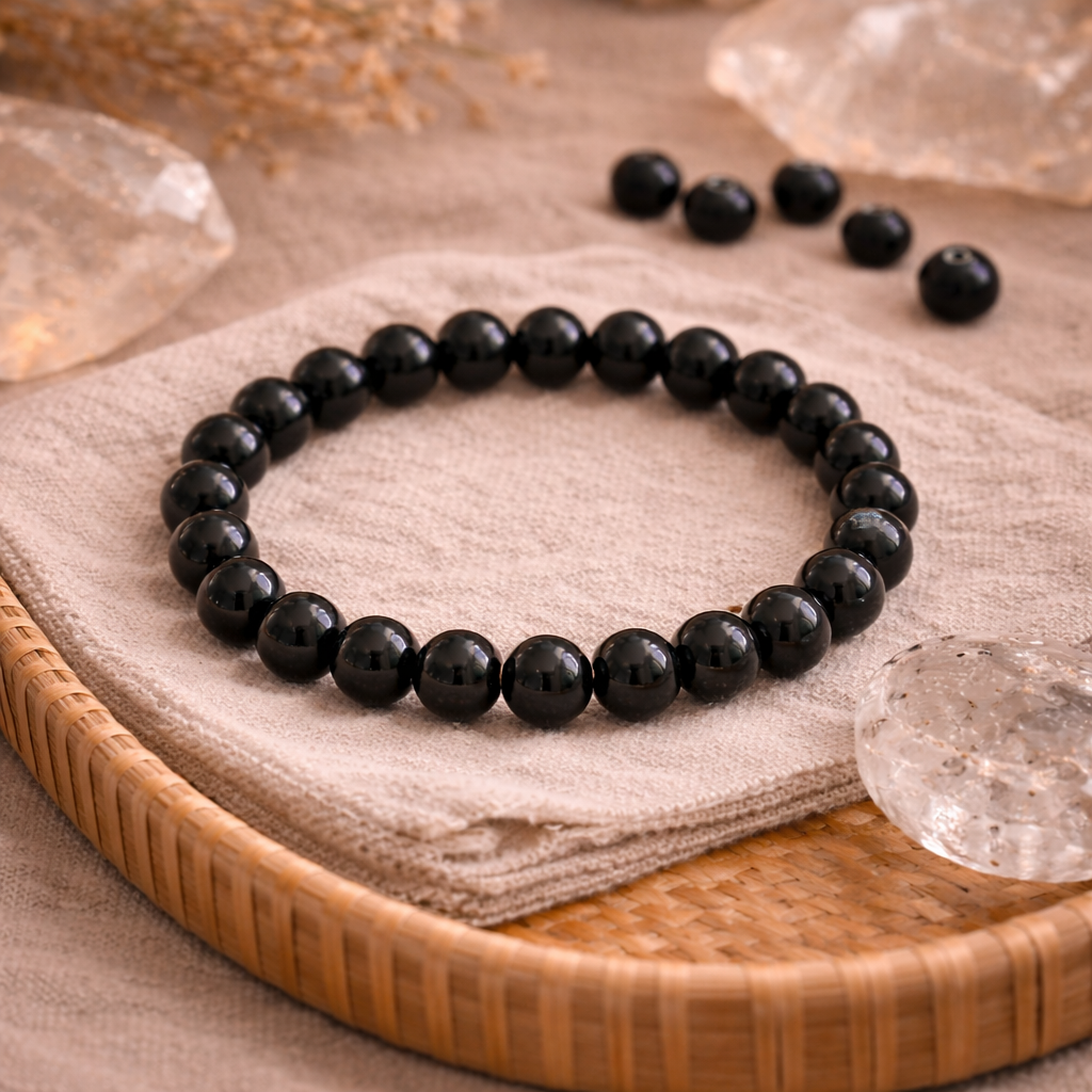 Black Tourmaline Crystal Bracelet