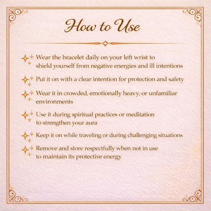 Black Magic Protection Crystal Bracelet