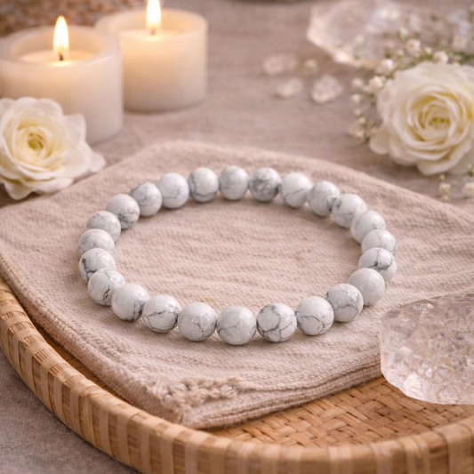 Howlite Crystal Bracelet
