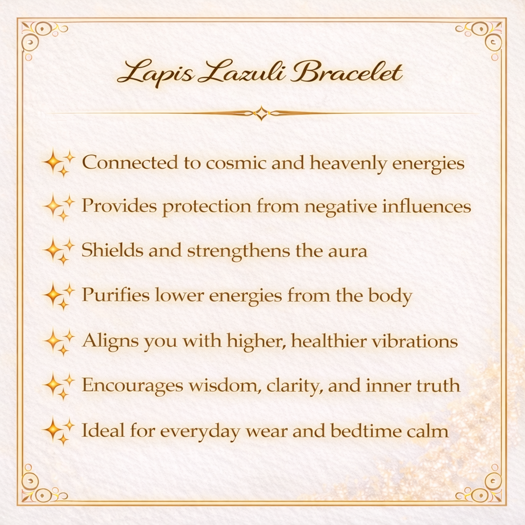 Lapis Lazuli Crystal Bracelet