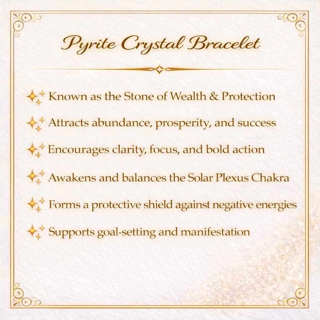 Pyrite Crystal Bracelet