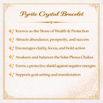 Pyrite Crystal Bracelet
