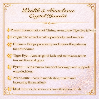 Wealth & Abundance Crystal Bracelet