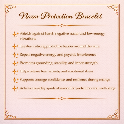 Nazar Protection Crystal Bracelet