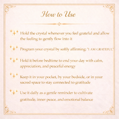 Amethyst Gratitude Crystal