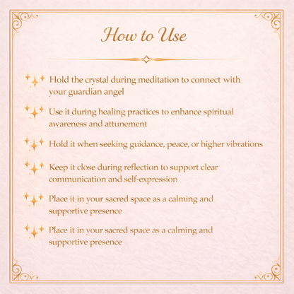 Angelite Heart Crystal