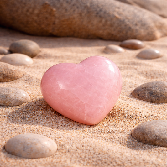 Rose Quartz Heart Crystal