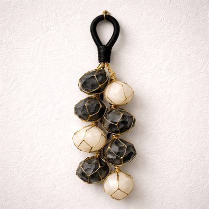 Black Tourmaline & Selenite Door Hanger