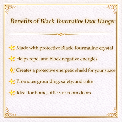 Black Tourmaline Door Hanger