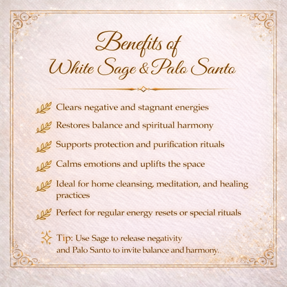 Sage & Palo Santo Smudge Kit